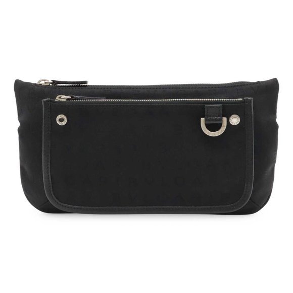 BVLGARI Black Leather Fanny Pack - Picture 1 of 7